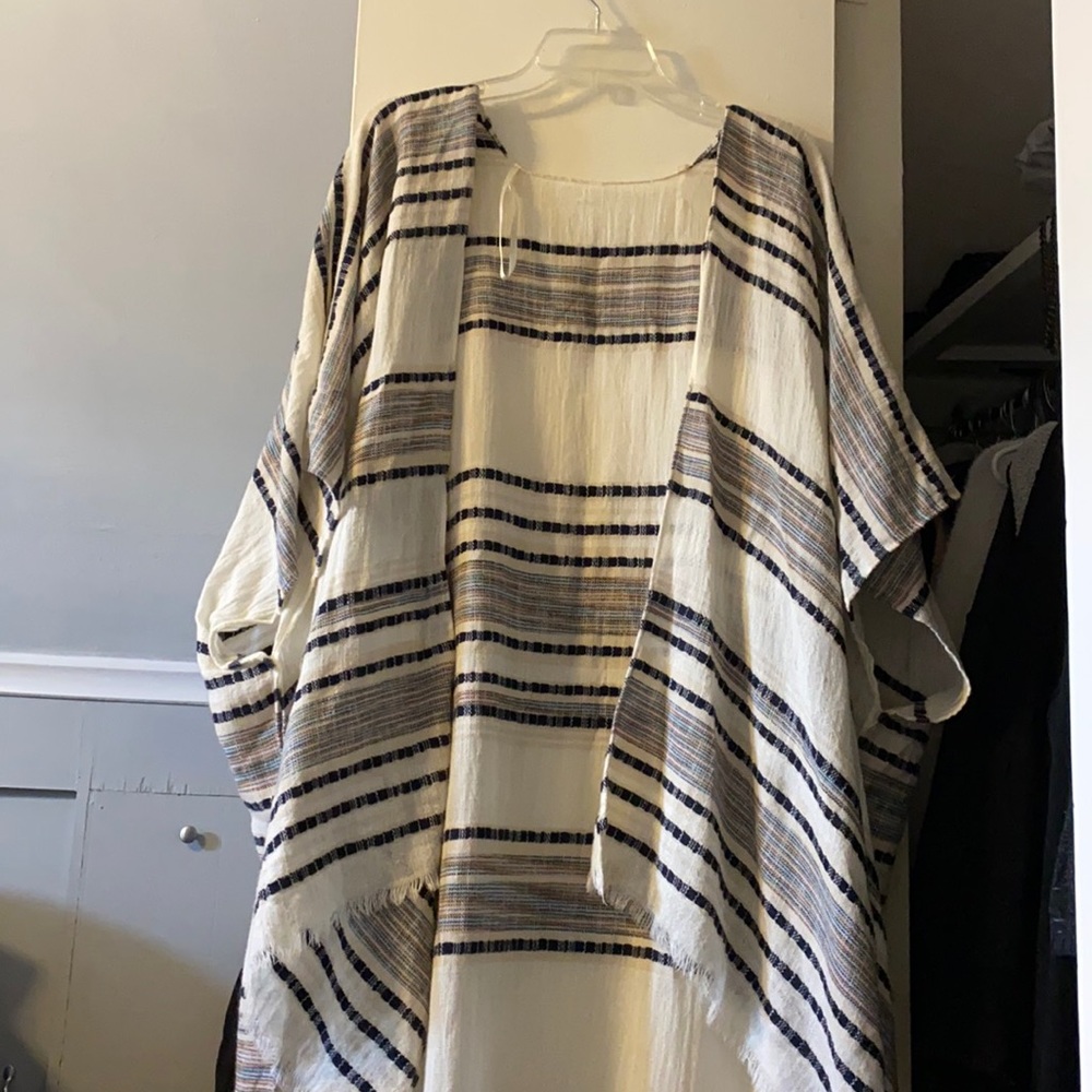 American Eagle Striped Kimono
